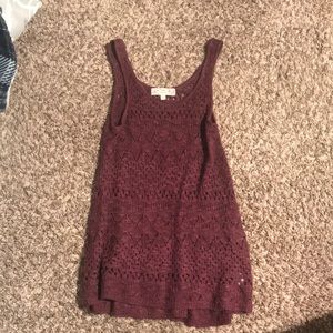 Burgundy Tank top